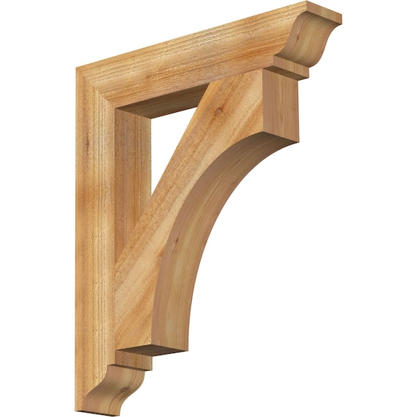 Ekena Millwork Westlake Traditional Rough Sawn Bracket, Western Red Cedar, 4"W x 22"D x 26"H BKT04X22X26WTL01RWR - main